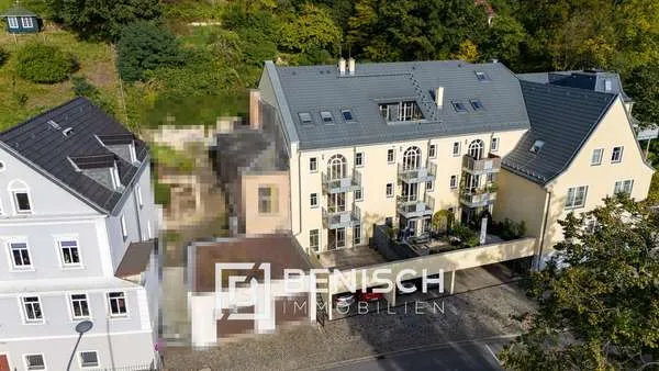 Garten, Blick auf die Elbe und privater Eingang - Traumhafte Wohnung – Wohnung in Dresden